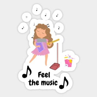 Feel the music Sticker